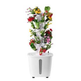 Hydroponic Growing System, 30 Pods Vertical 6 Tiers Hydroponic Tower, Home Hydronic Garden with Water Pump & Timer