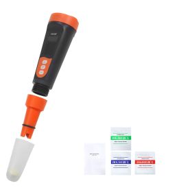 pH Meter, 0-14 pH Range, IP68 Waterproof Probe, Pocket Tester Kit with Calibration Powder Packets, VA Display Screen, for Drinking Water, Hydropo