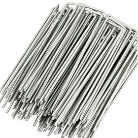 50PC 1.57inch*12inch Lawn Turf Spikes, Shade Netting Spikes, Pipe Fixing Spikes: Strong, Durable, and Windproof