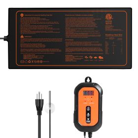 10"x 20.75" Seedling Heat Mat w/ Digital Thermostat Combo Set, MET-Listed Heating Pad for Seed Starting, Waterproof Seed Mats for Germination